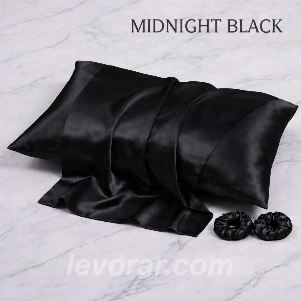 İpek Saten Yastık Kılıfı 2 Adet 50x70cm 2 Adet Saten Tokalı