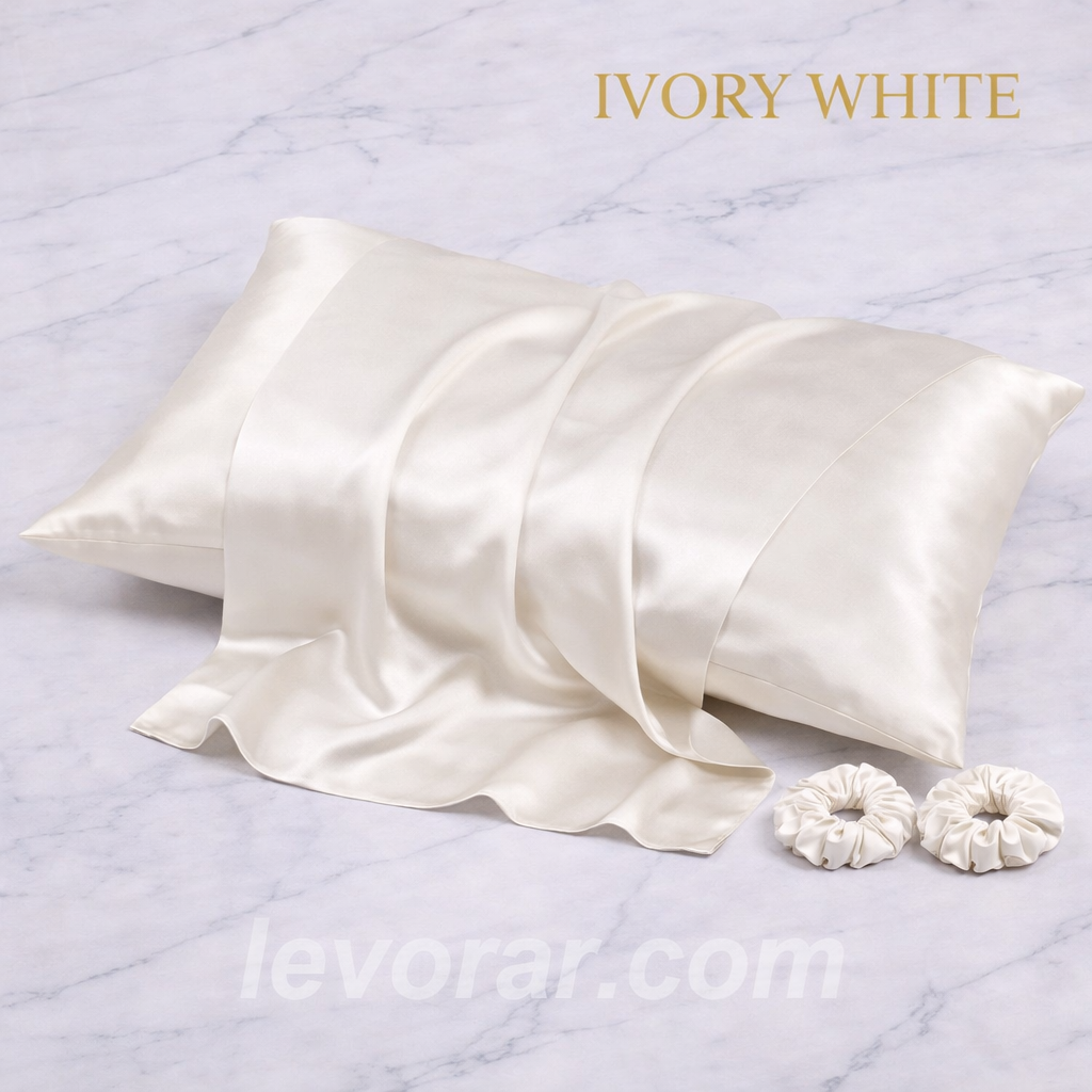 İpek Saten Yastık Kılıfı 2 Adet 50x70cm 2 Adet Saten Tokalı