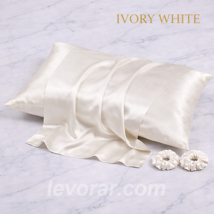 İpek Saten Yastık Kılıfı 2 Adet 50x70cm 2 Adet Saten Tokalı